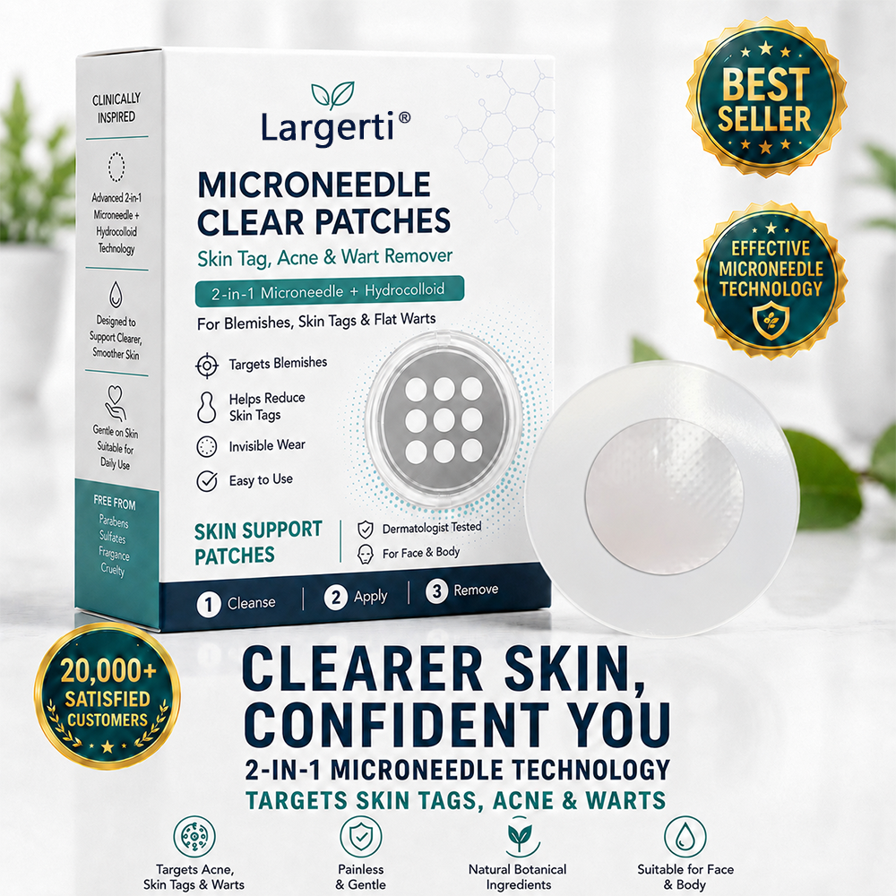 Largerti Botanical Microneedle Skin Smoothing Patches🏥